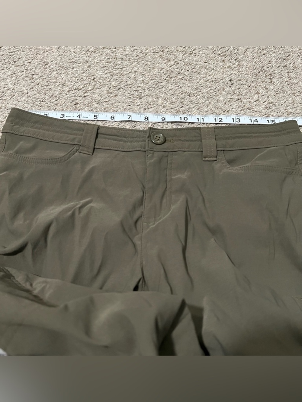 Eddie Bauer Women’s Nylon Blend Olive First Ascent Cargo Hiking Pants Sz 10 - Picture 8 of 13